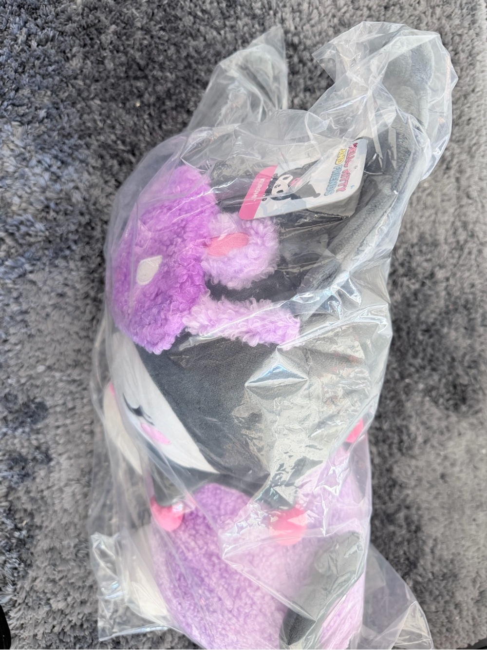 Plush Heart Character Stuffed Animal - Lavender & White - Picture 2 of 6